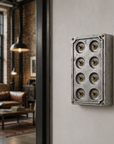 8 Gang 2 Way Solid Cast Metal Conduit Light Switch Industrial