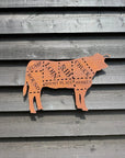Butchers Cuts Cow Wall Signs