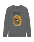 Stay Cozy in Style – Red Chow Chow Men's Crewneck Sweatshirt!