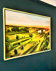 Sunrise on Corsham Court 2 fine art canvas print, hand embellished and signed, luxury wood float frame, 24x32 or 36x48 inches by Michael Sutherland Art at brixbailey.com