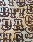 Rusty 5" Carnival Metal Letters A-Z