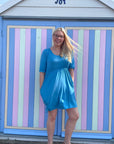 Petite Blue Dress with Pockets | Flattering Fit | UK Petite Women’s Dress