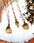 Copper Citrine Necklace - Abundance | Handmade by Blackbird & Sage