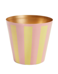 The Penny Planter in Pink and Yellow Stripe