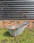 Vintage Galvanised Metal Bath Tub Garden Planter Vintage Rustic Display