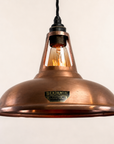Cawston Antique Copper Coolicon Lampshade Pendant Light - 11 Inch