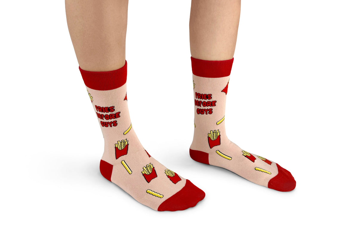 Fries Before Guys Bamboo Socks