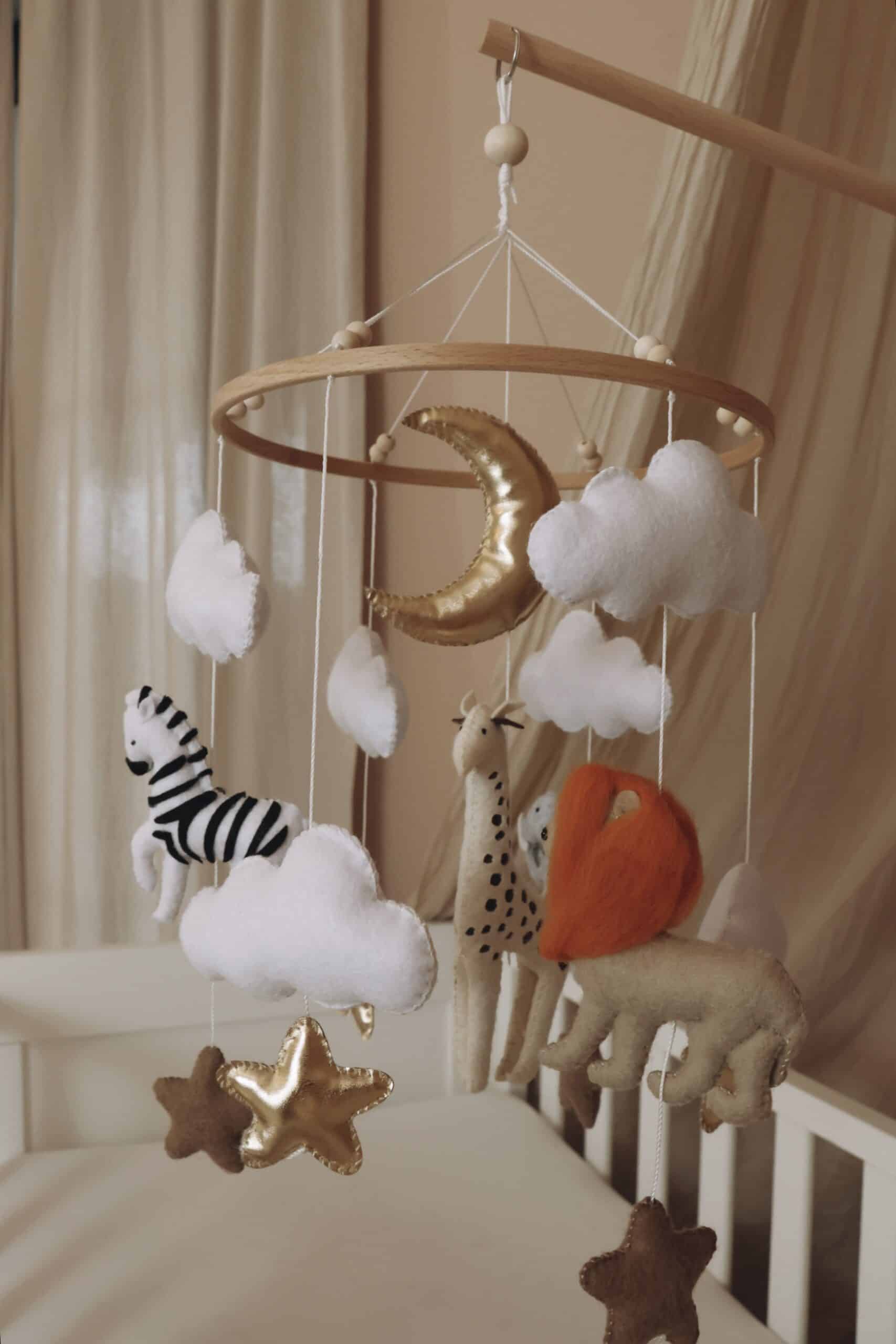 Handmade Safari baby mobile-5