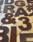 Rusty Metal Letters , Signs For The Home And Garden A–Z | Fat Font 5" Lettering