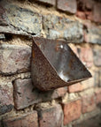 Vintage Rusty Metal Wall Mounted Planter / Herb Planter / Plant Pot / Key Holder