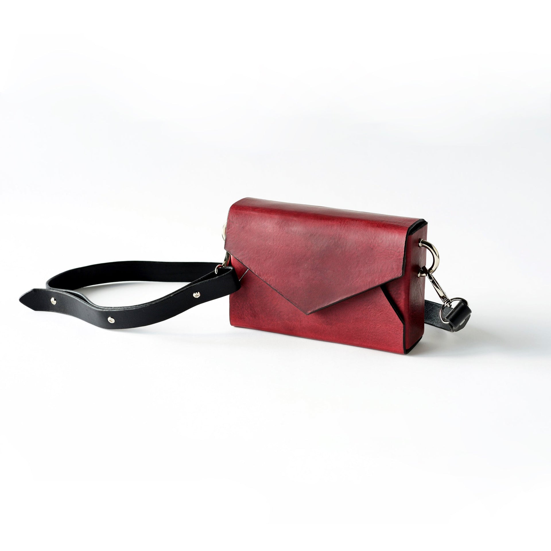 Handmade Black Leather Shoulder Bag – Versatile &amp; Ethical by Daz Studio at www.brixbailey.com