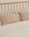 Linen Pillowcase with Frill Detail