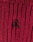Burgundy Bamboo Boot Socks