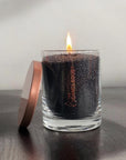 Unscented Black Powder Candle in Glass 160g