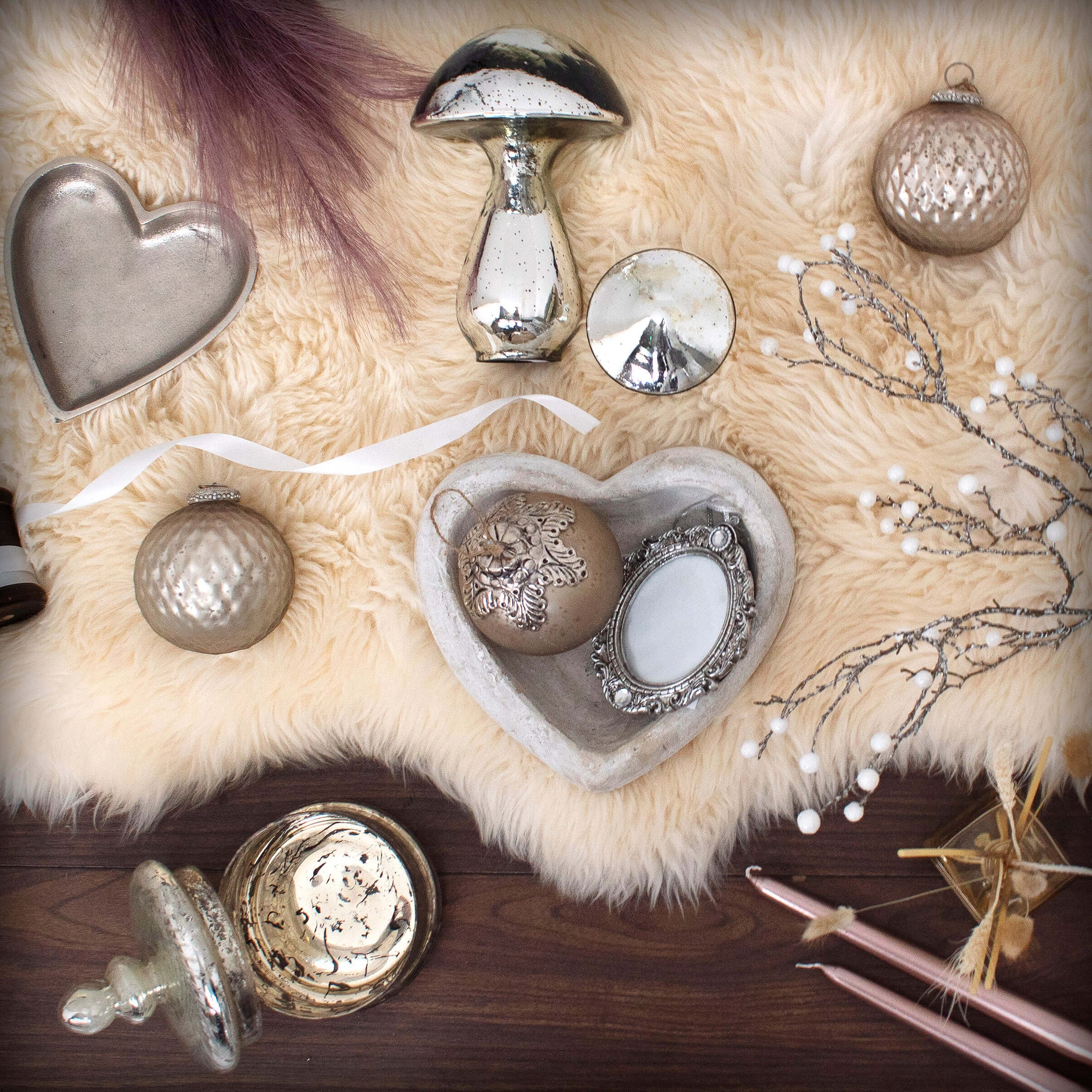 Handcrafted Stone Heart Dish for Jewellery and Keepsakes