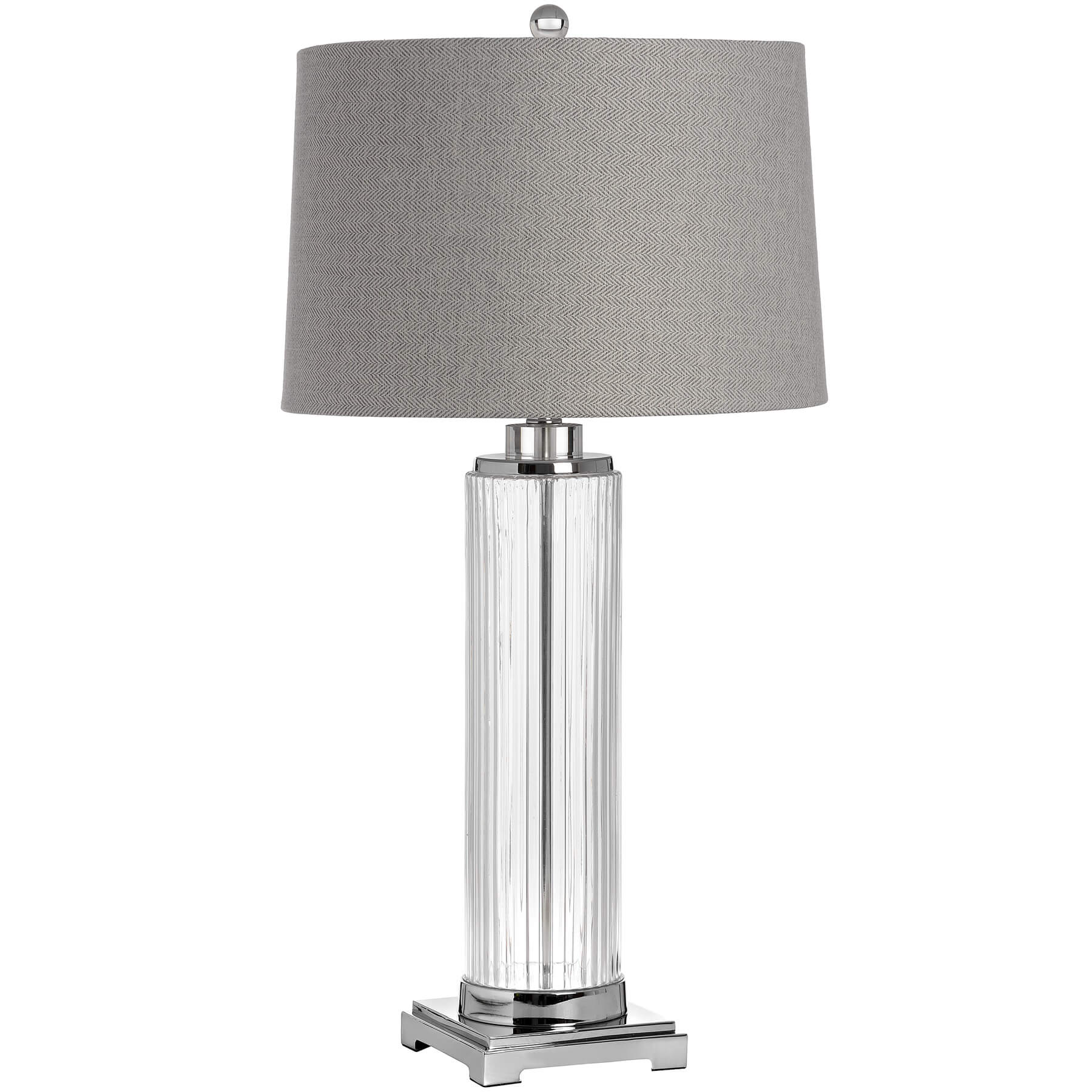 Elegant Roma Glass Table Lamp | Modern Home Lighting