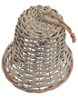Handwoven Holiday Wicker Bell