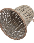 Handwoven Jumbo Wicker Bell Ornament