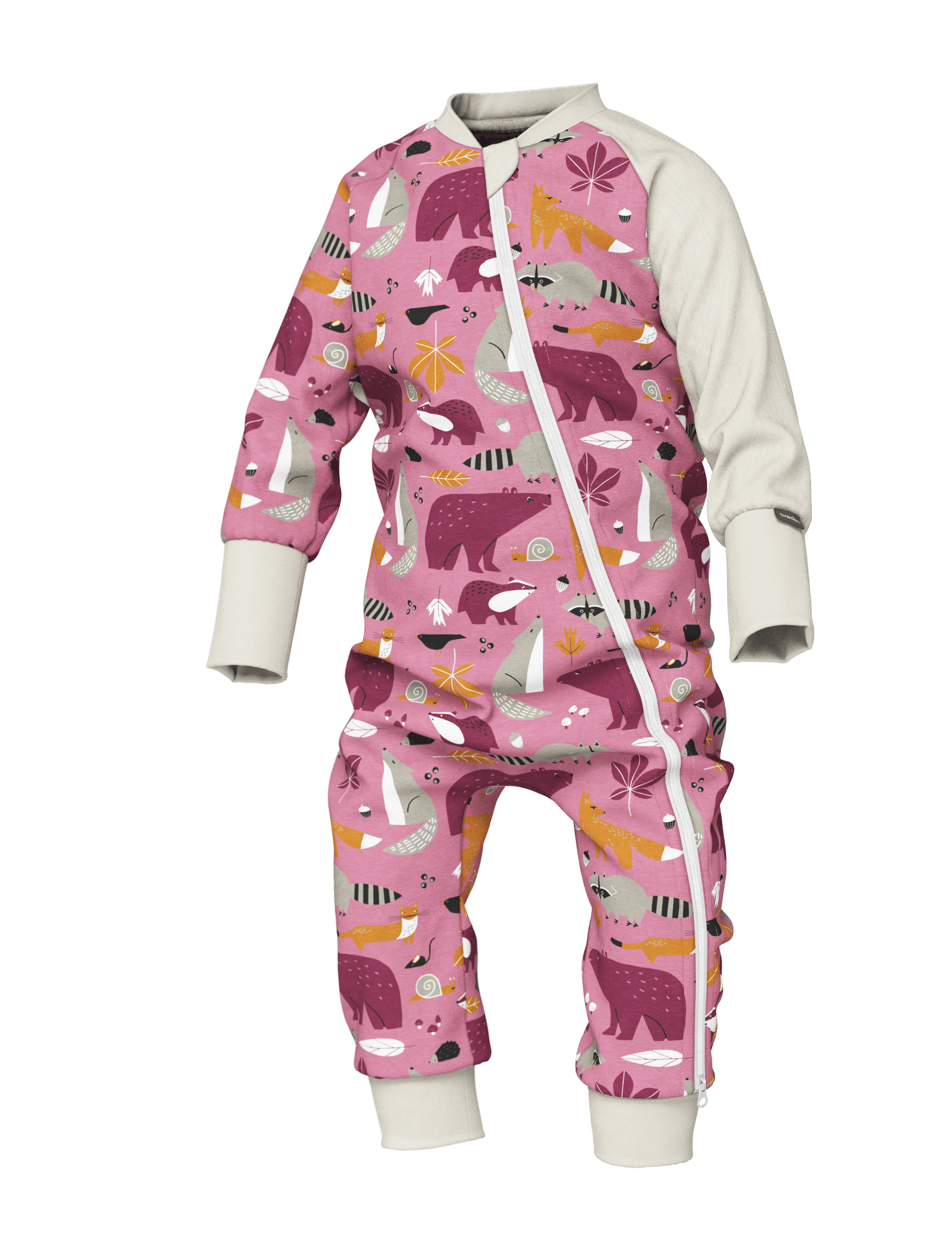 Baby Sleepsuit FREDA - Autumn Forest Animals