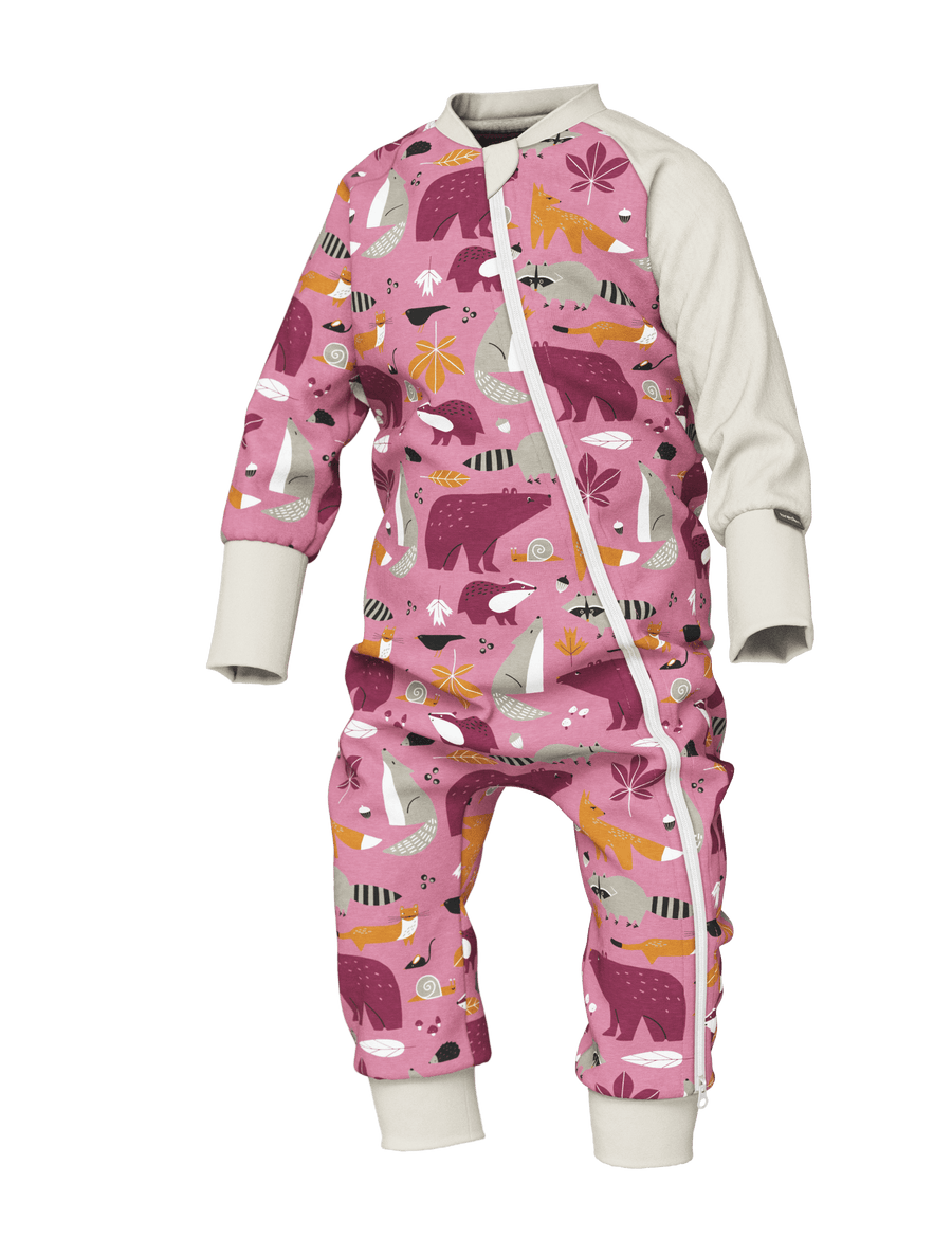 Baby Sleepsuit FREDA - Autumn Forest Animals