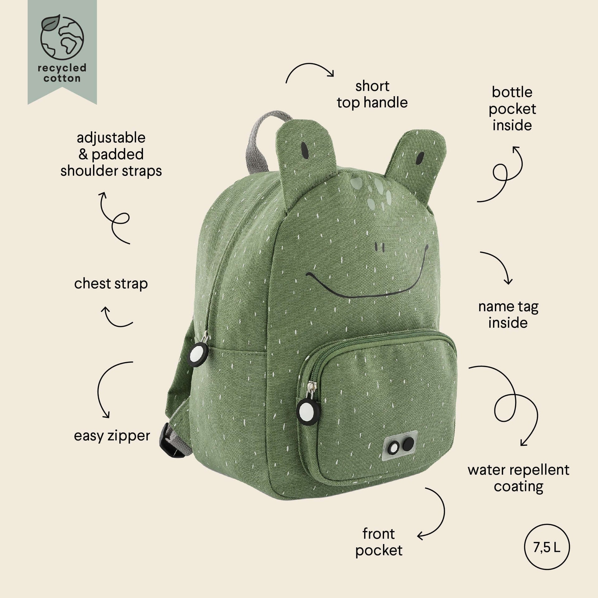 Kids Adventure Backpack – Water-Repellent &amp; Zip Compartments by Trixie Baby at brixbailey.com