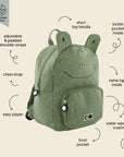 Kids Adventure Backpack – Water-Repellent & Zip Compartments by Trixie Baby at brixbailey.com