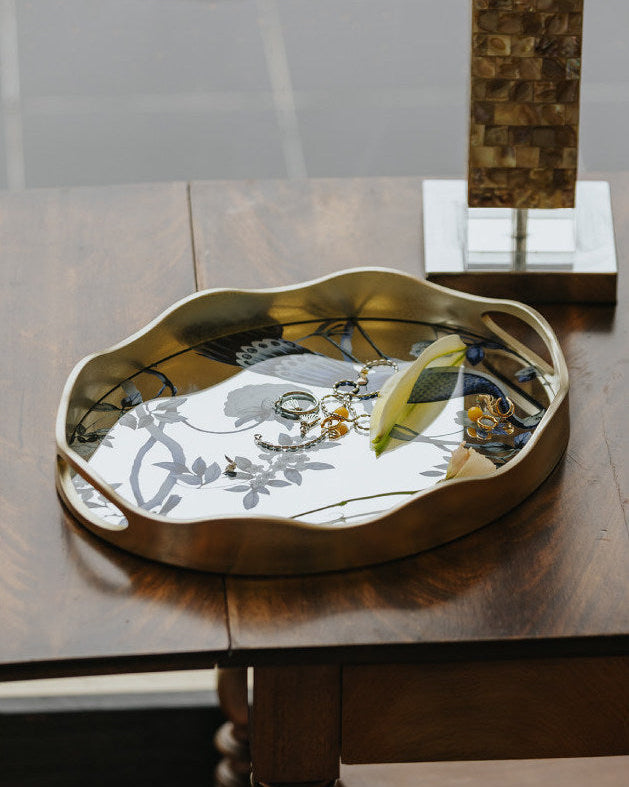 Peacock Mirror Tray-3