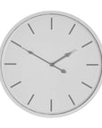 Stylish White Metal Wall Clock