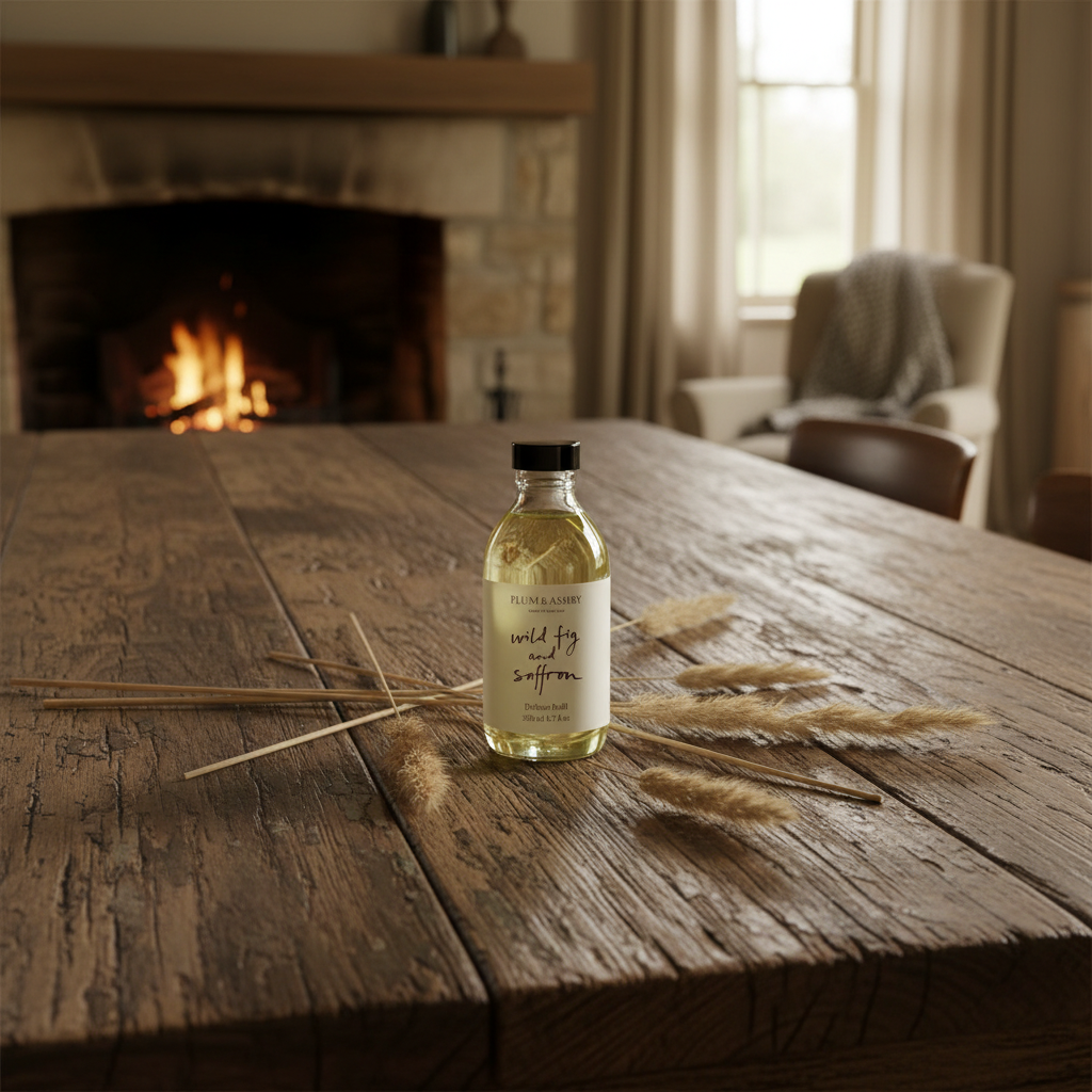 Wild Fig &amp; Saffron Diffuser Refill + Free Reeds
