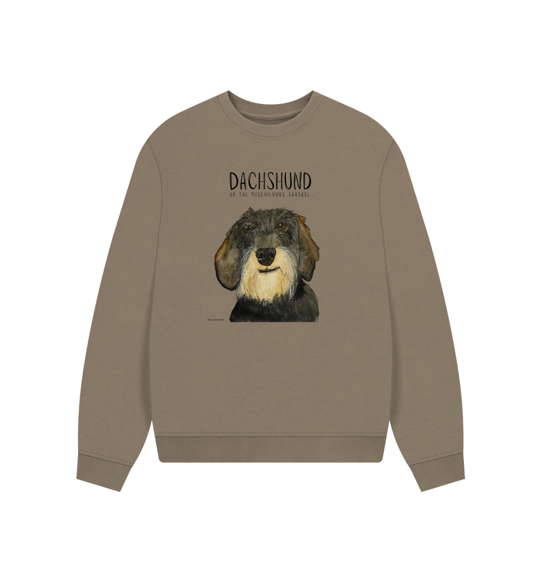 Comfy, Cozy, &amp; Cute: The Wire Haired Dachshund Oversized Sweatshirt"