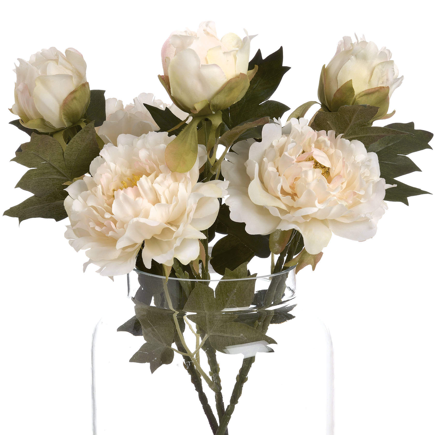 White Peony Bouquet Fresh Faux Flowers