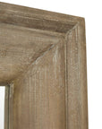 Full Length Wall Mirror with Natural Wood Frame