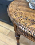 Antique Carved Oak Side Table Console Table Hall Table Drawer Desk Furniture
