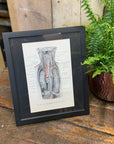 Framed Antique Anatomy Print 1920s Medical Book Plate Wall Art Picture G