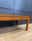 Vintage Mahogany Coffee Table / Oriental Style / Mid Century Modern Low Table B