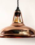 Cawston Solid Copper Coolicon Lampshade Pendant Light - 11 Inch