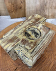 Rustic Church Candle Holder / Indian Pillar Base / Farmhouse Decor Cream