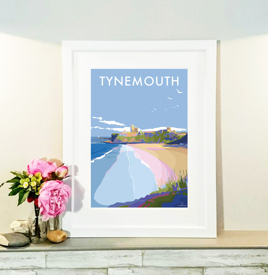 Tynemouth Seaside Poster
