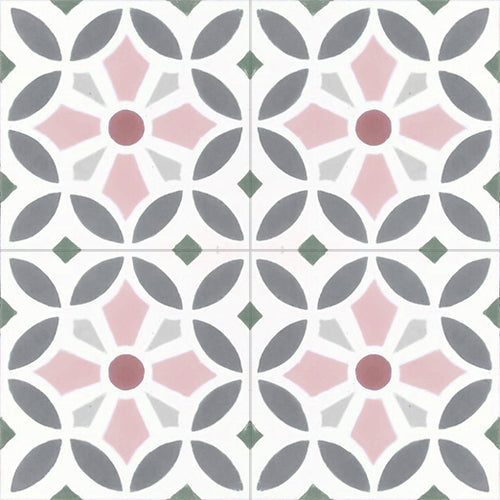 Luxury MAROQ cement floor tiles, turquoise and white Moroccan-inspired design, premium handcrafted tiles for walls and floors by Maria Starling Design at brixbailey.com