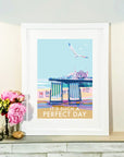 It's Such a Perfect Day Vintage Seaside Quote Poster