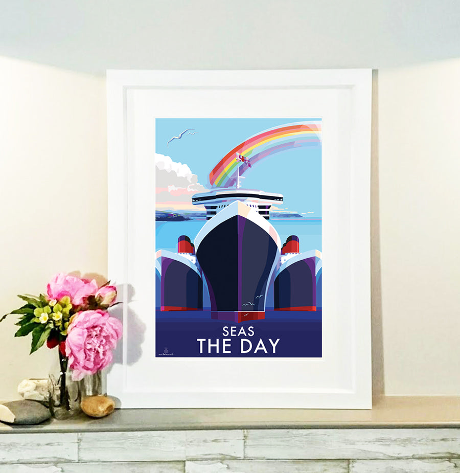 Seize the Day Coastal Artwork Print