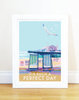 It's Such a Perfect Day Vintage Seaside Quote Poster