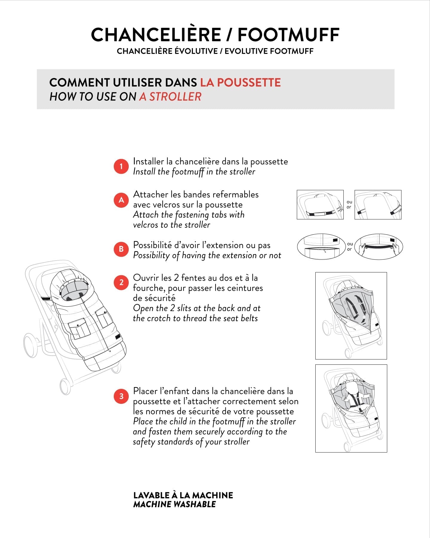Evolutive Baby Footmuff Designed For Car Seat And Stroller Chanterelle-3