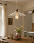 Lenwade Prismatic Glass Pendant Light | Vintage Railway Style