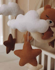 Handmade Sleeping Teddy baby mobile-7
