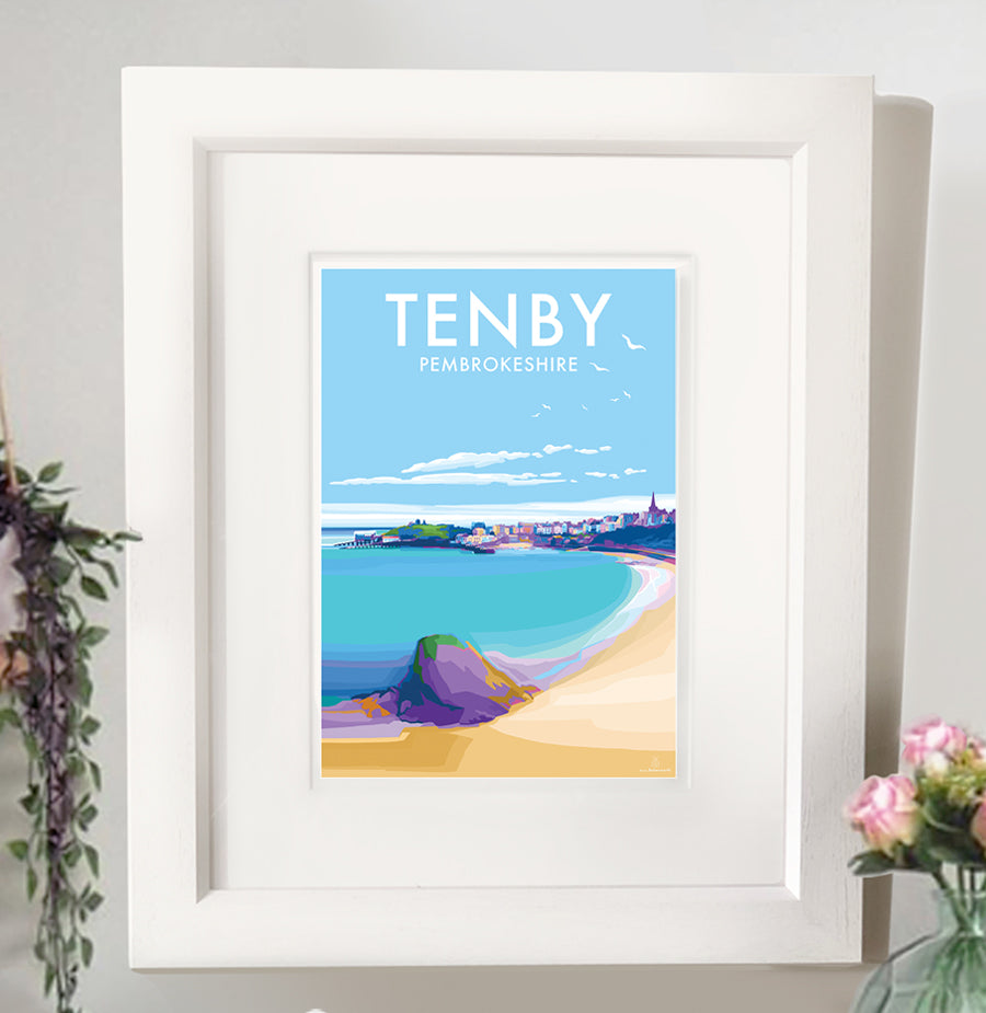 Tenby Vintage Travel Poster