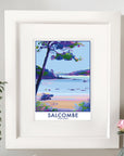 South Sands Salcombe Vintage Travel Poster Print