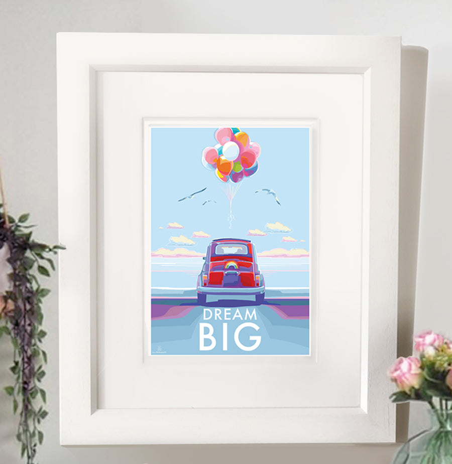 Dream Big Vintage Motivational Poster