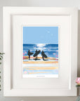 One More Wave Vintage Seaside Poster Print
