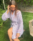Milly Pink Muslin Dressing Gown